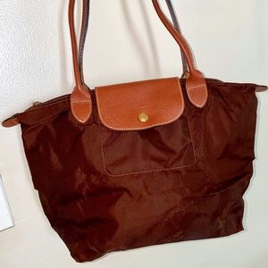 Longchamp Small Tote Bag | Handbag | Brown Chocolate